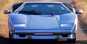 Lamborghini Countach 25th Anniversary. Вид спереди