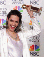 Анджелина Джоли три раза побеждала на вручении награды "Золотой глобус"